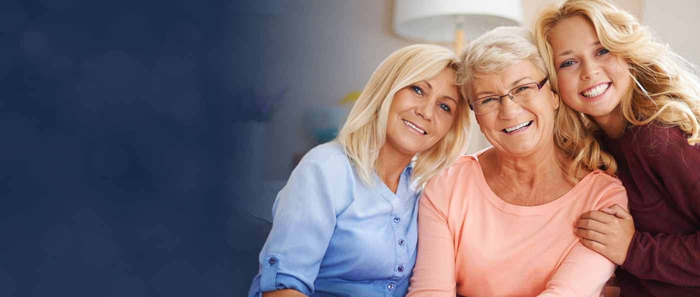 Allentown grandmother, mother & daughter smiling