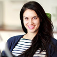 Brunette women smiling