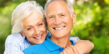 Allentown elderly couple smiling